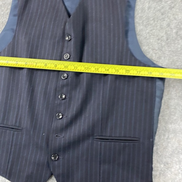 Banana Republic Waistcoat Medium Cashmere‎ Merino Wool Blend Striped Vintage Y2K - Picture 5 of 10